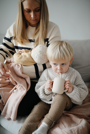 Kinderbeker met rietje - Mushie